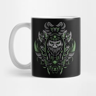 Artwork Illustration Of Undead Viking Vector Mug